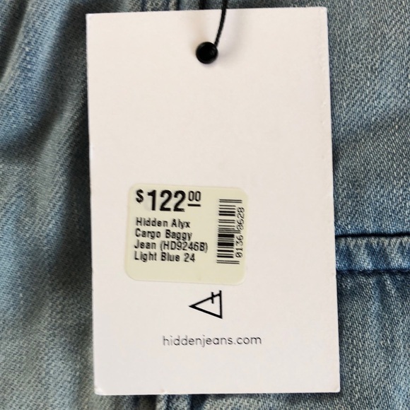 NWT Hidden Jeans Los Angeles ALYX Size-24 - Picture 4 of 10